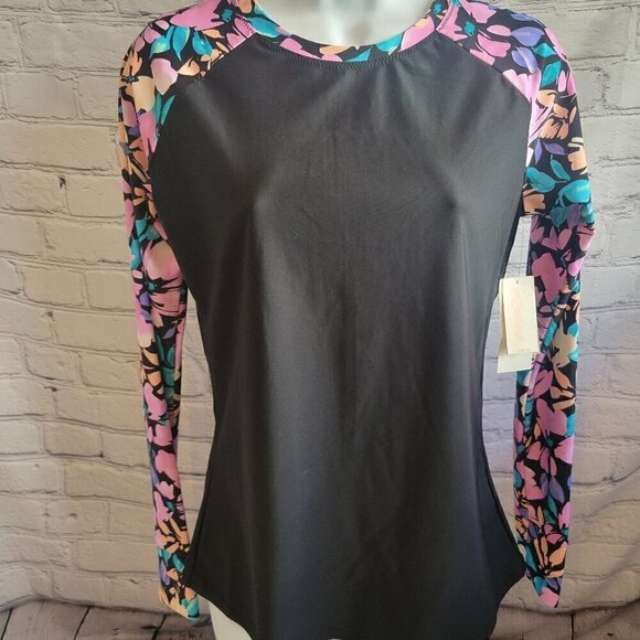 Raisins Other - Raisins Salt + Soul Back Zip Rashguard Swim Top